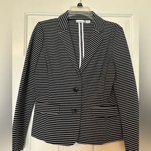 Liz Claiborne navy striped blazer